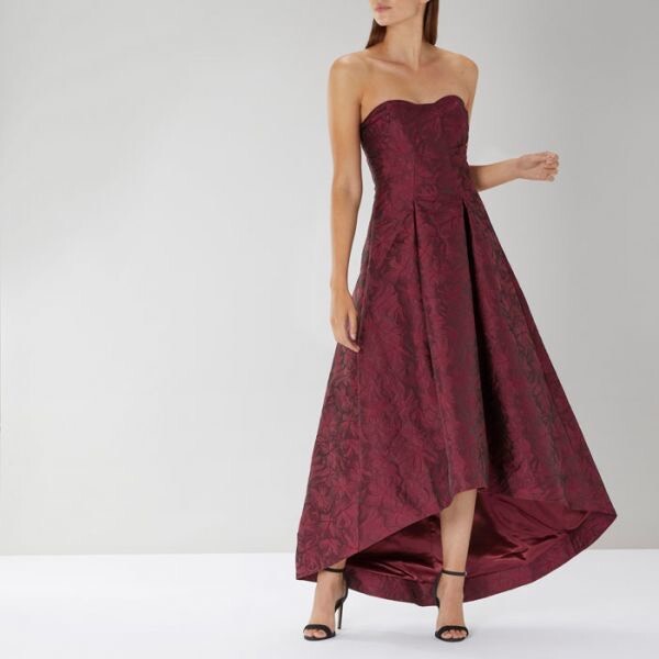 coast burgundy dress